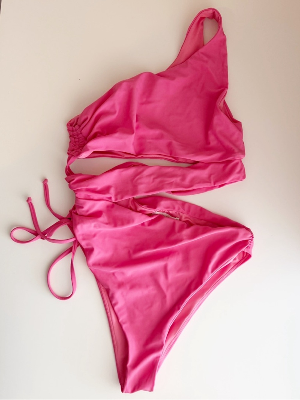 Ramy Brook Pink One-Shoulder one piece swimsuit size Medium